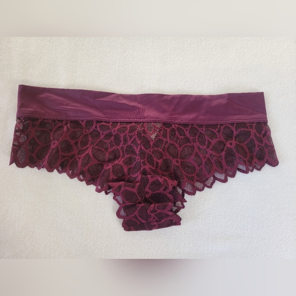 PINK Floral Lace Extra Low Rise Cheekster Set - Picture 2 of 8